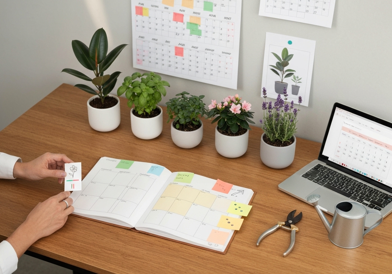 How to choose plants and flowering schedules?