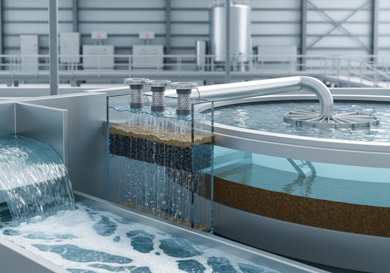 Biofilters and solids removal