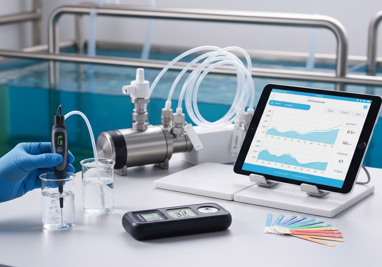How do you manage salinity, pH and other water chemistry variables?