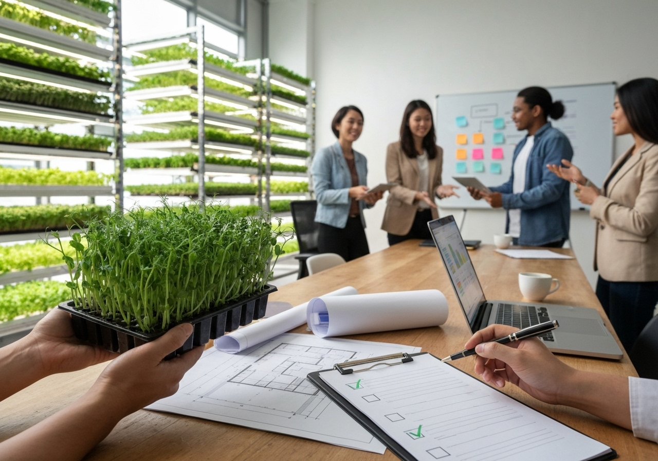 How to start a vertical microgreen cooperative: step-by-step