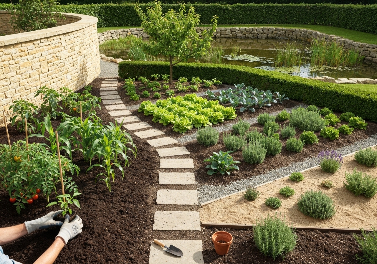 What crops should I place in each microclimate zone?