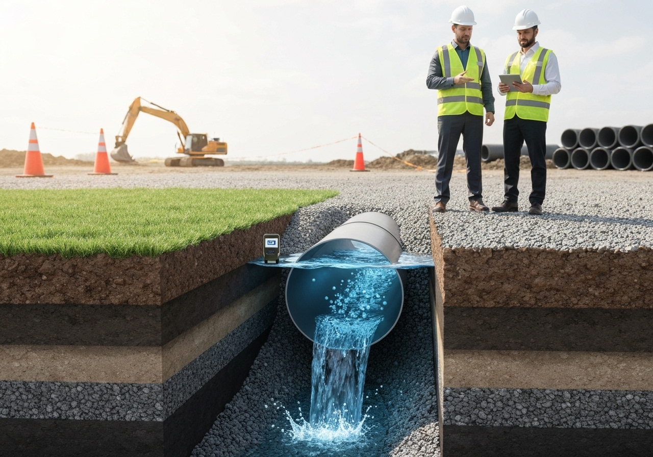 What hydraulic capacity should the trench handle?