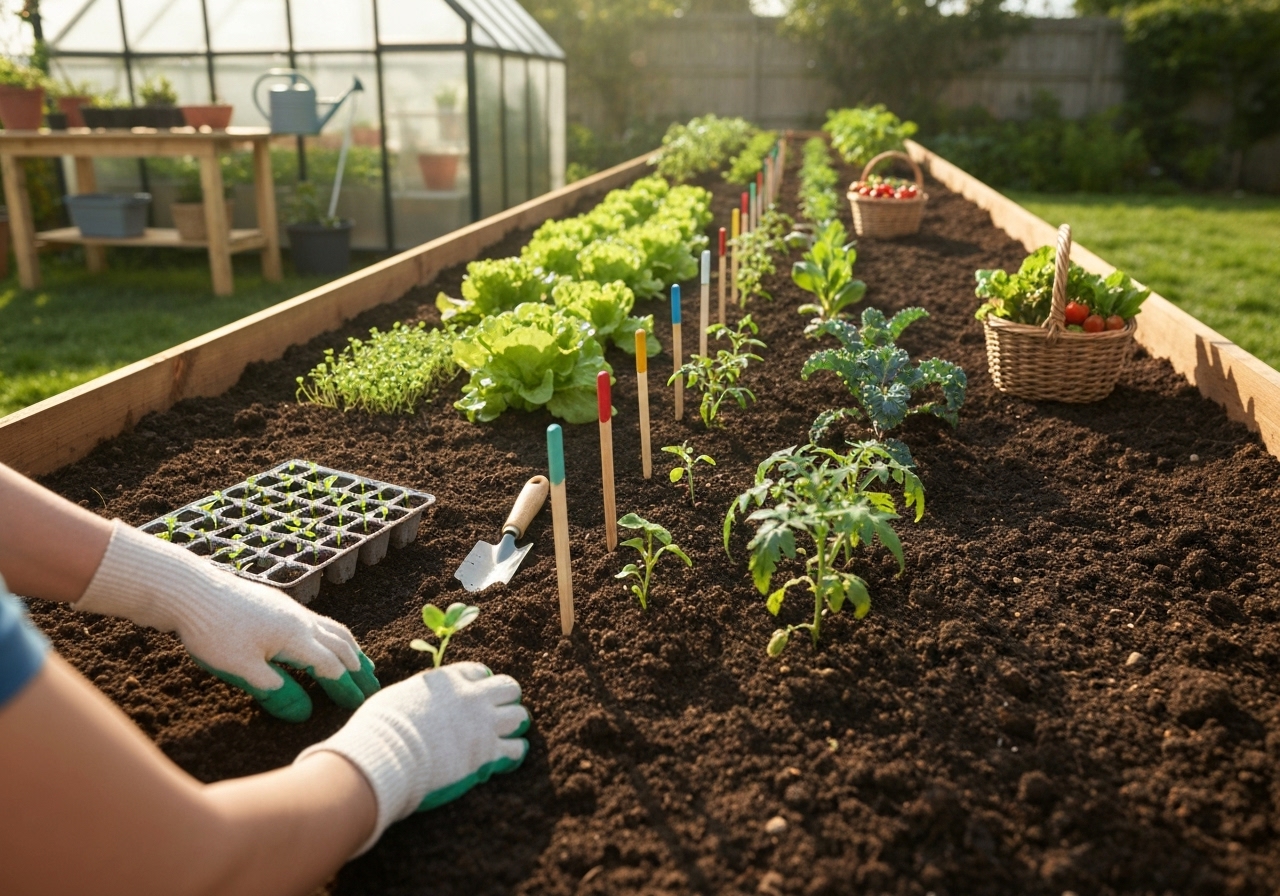 How do I schedule planting and succession for a continuous harvest?