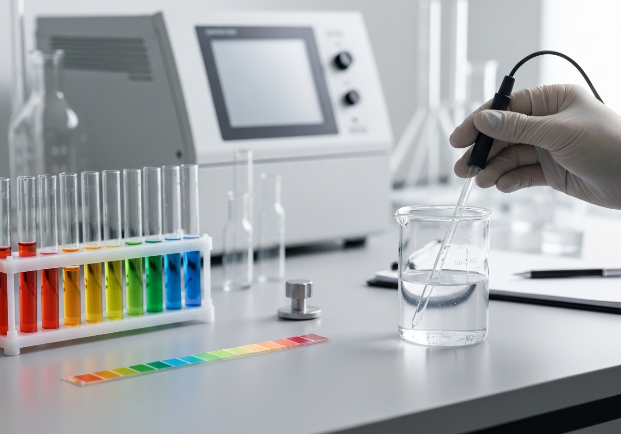 How do you interpret pH results and set target pH?