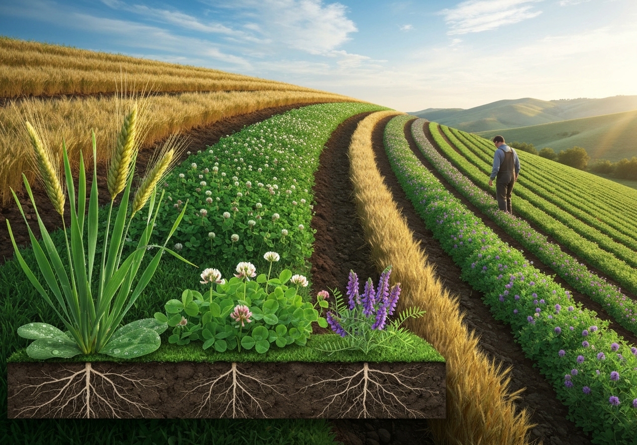 Which cover crops are best for steep slopes?