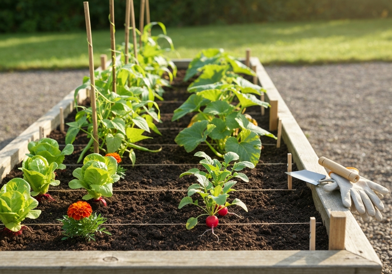How do companion planting and polyculture affect spacing?