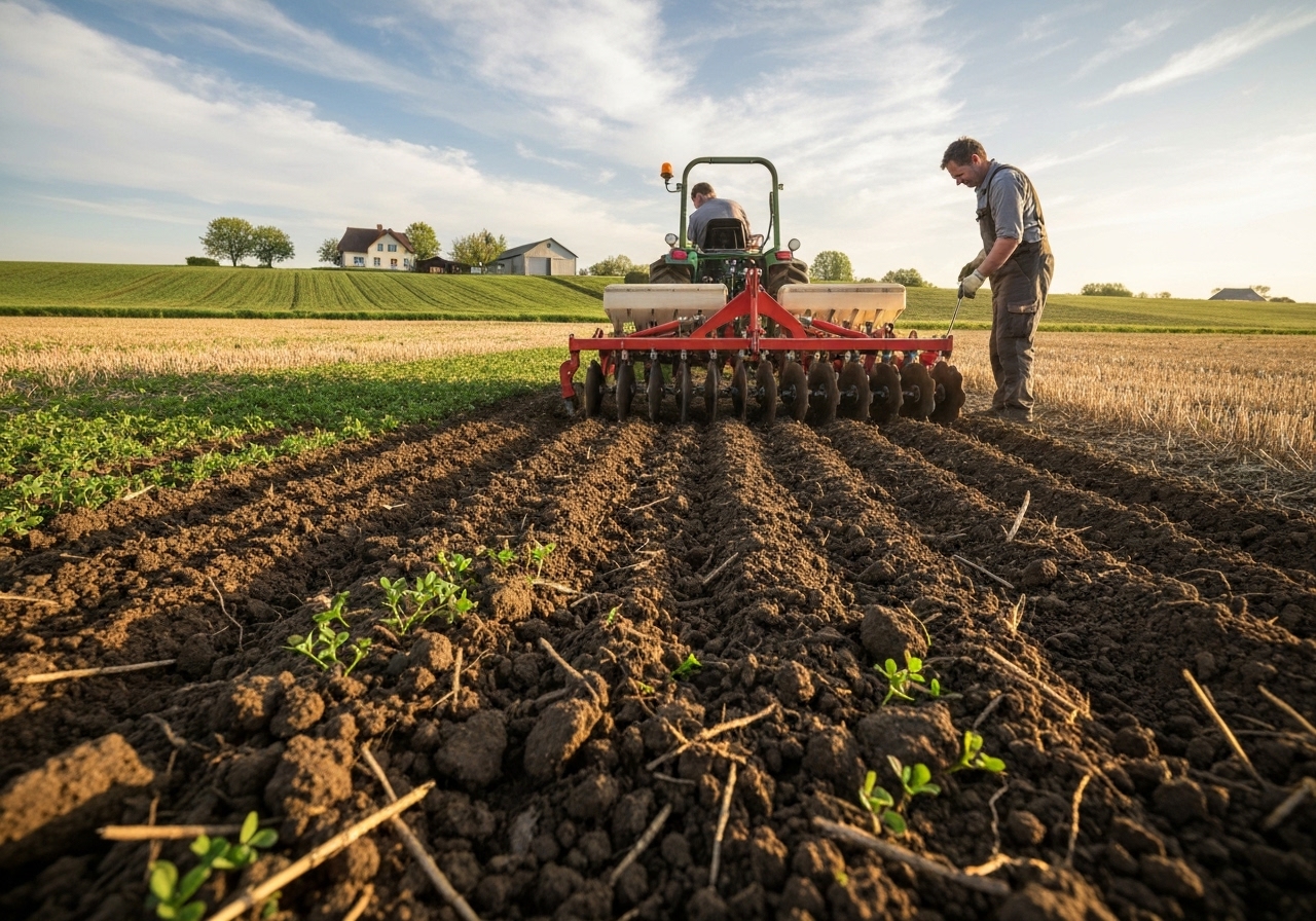 How should small farms transition to No-Till Farming?