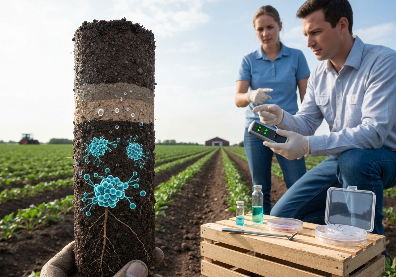 How do you monitor microbial consortia success on-farm?