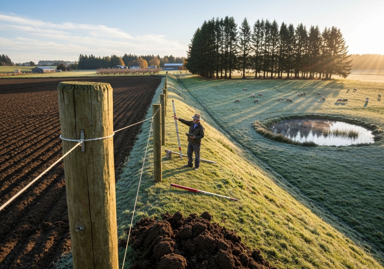 How to plan fence placement with microclimate and farm layout in mind?