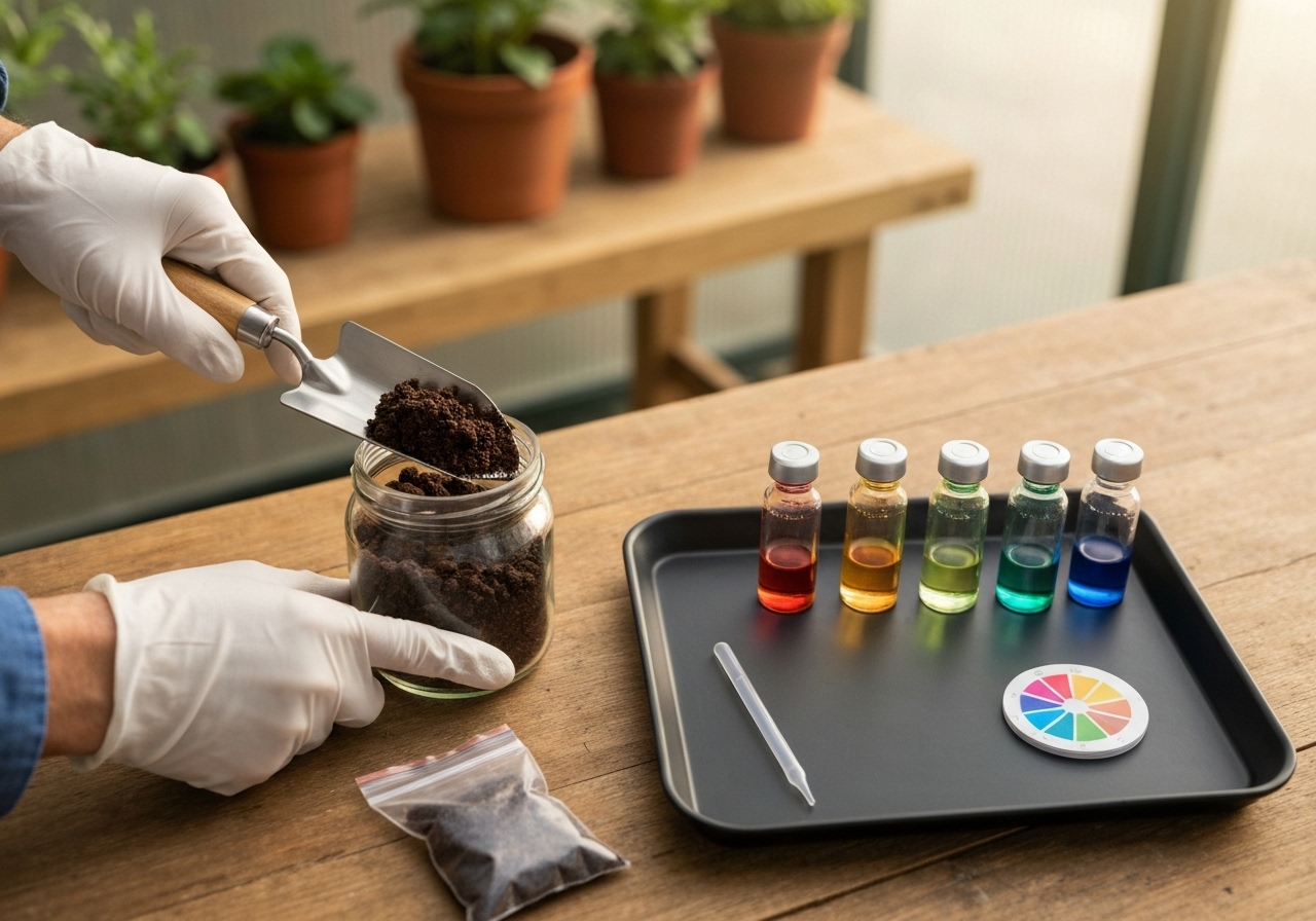 How do I test soil and interpret results?