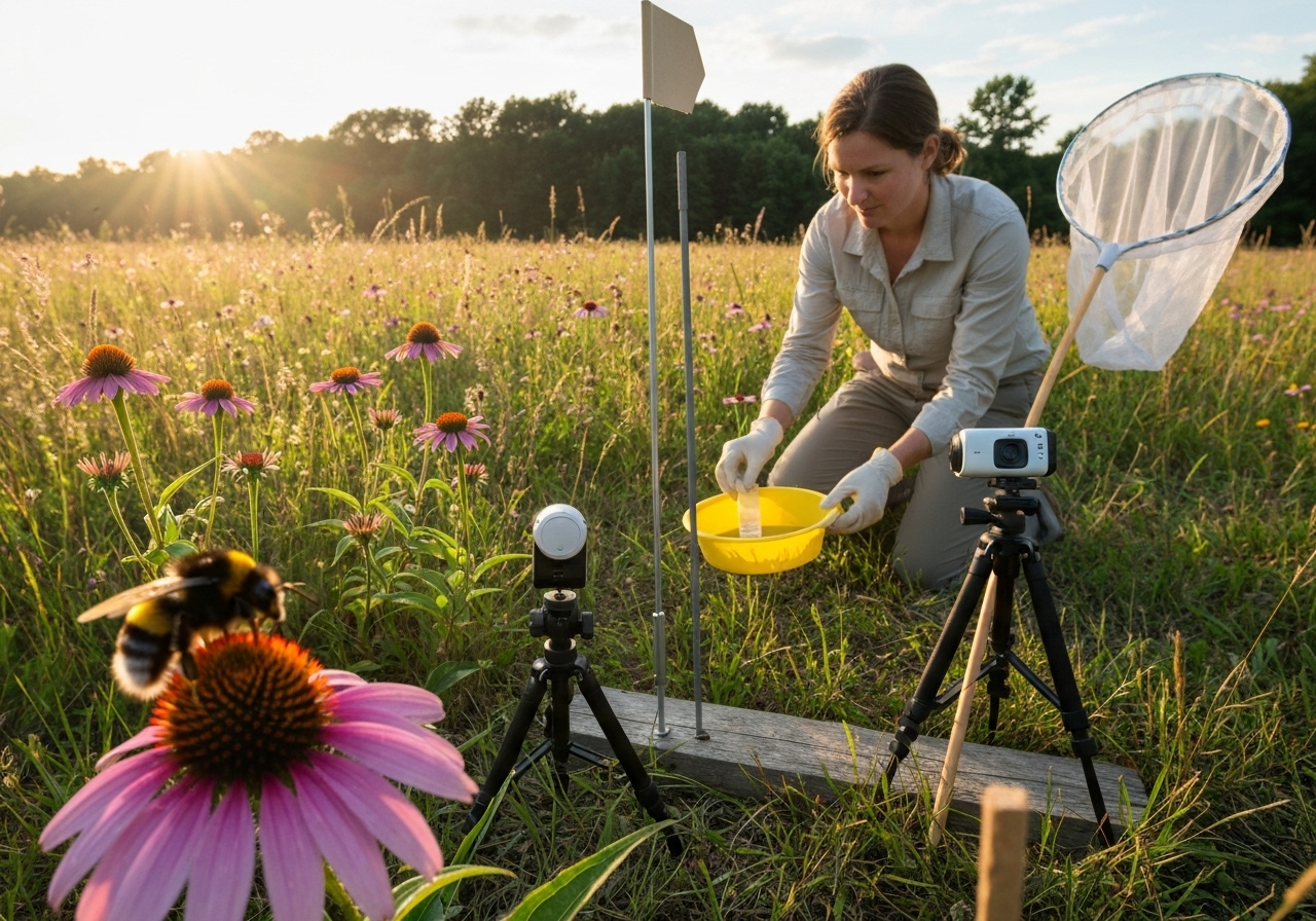 How to monitor pollinator response and habitat success?