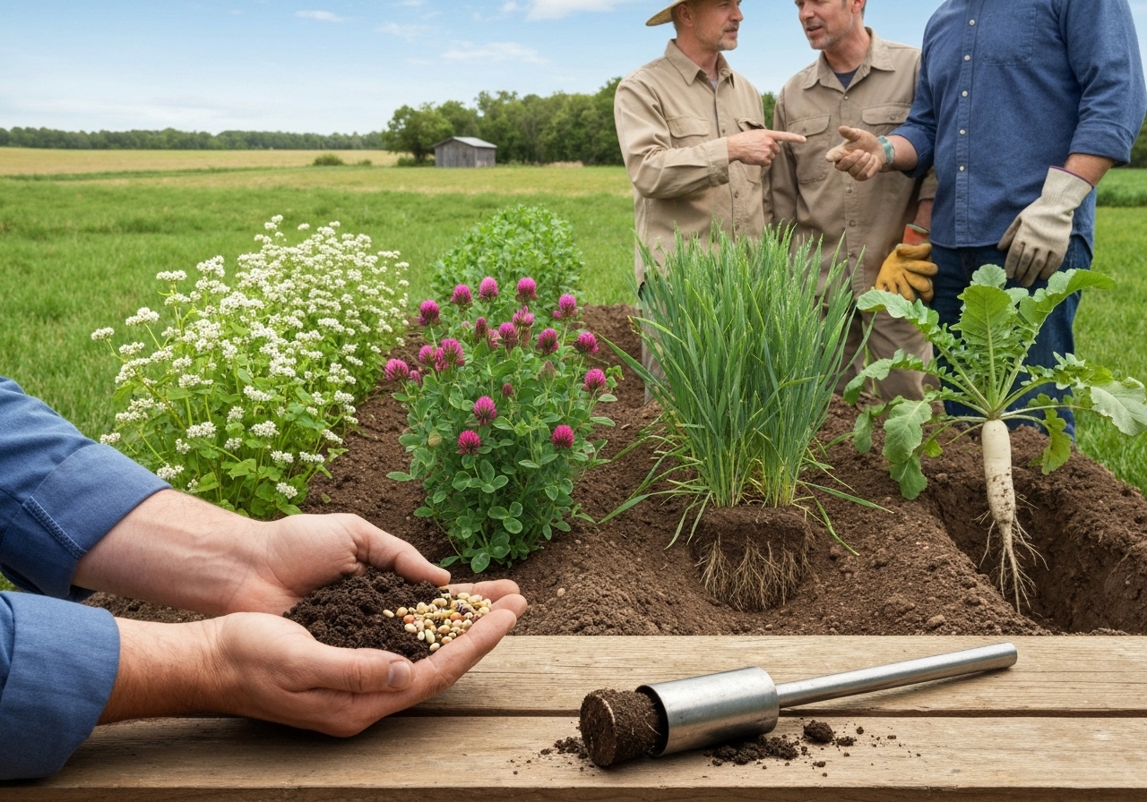 How should small farmers choose the right green manure for their goals?