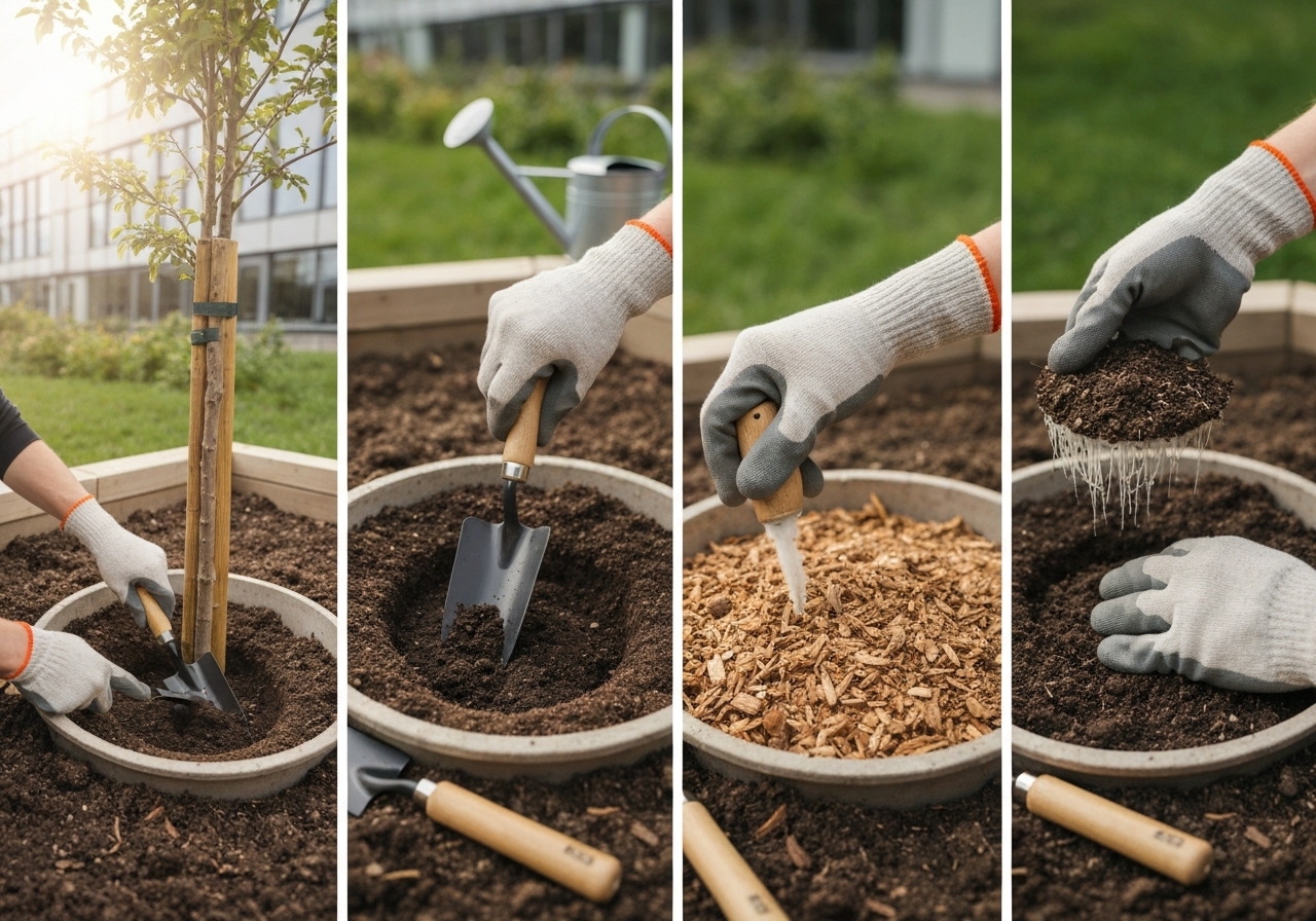 How do you build fungal-friendly micro-basins step-by-step?