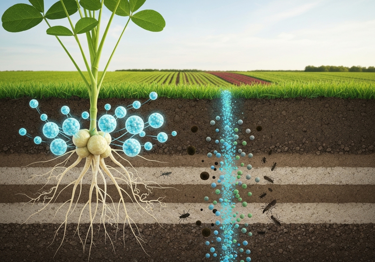 Which characteristics determine nitrogen contribution?