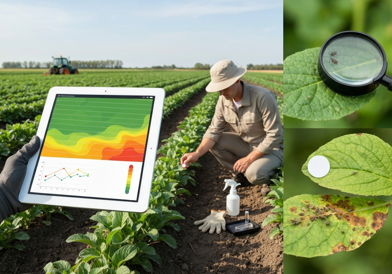 How can records help with pest and disease scouting and response?