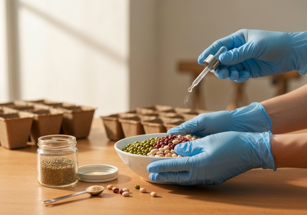 How should you seed, inoculate, and handle lesser-known legume seeds?